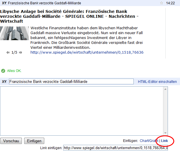 Link einfügen